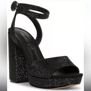 Madden Girl Black Glitter Women's Heels